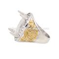 New design stainless steel Silver&Gold mens indonesia rings, man ring